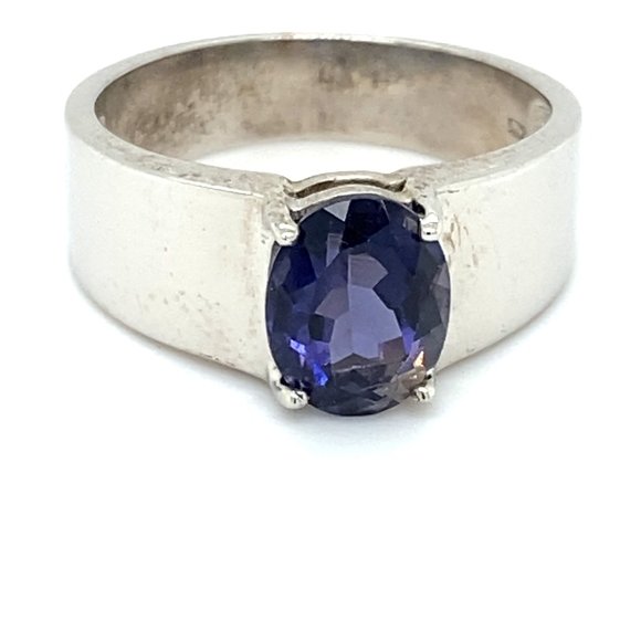 Iolite 1.40ct Solid 925 Sterling Silver Ring